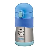 [名入れ無料 のし対応 ギフトラッピング済] (サーモス) THERMOS 水筒 290ml FFH-290TM 真空断熱 ベビートレーニングマグ 0.29L ワンタッチオープンタイプ (いぬ, ブル