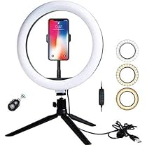 リングライト10点 Amazon | [ネセクト] LEDリングライトセット 10インチ(26cm