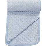 Baby Nursery Popcorn Textured Super Soft Baby Banket Moses/Pram Blue by BABY TOWN