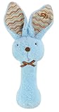 Stephan Baby Fuzzy Bunnie Rattle, Patel Blue by Stephan Baby