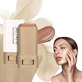 Foundation Stick Beauty Balm Serum Boosted Skin Tint, Solid Tinted Moisturizing Serum Contour Stick Foundation Face Stick for Women, Natural Finish Makeup (06, 1 in)