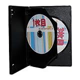 オーバルマルチメディア DVDケース 15mm厚3枚収納DVDトールケース Mロックタイプ ブラック 箱入り50個セット