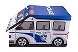 Police Car Collapsible Toy Storage Box and Closet Organizer for Kids [並行輸入品]