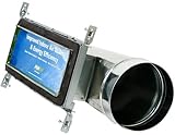 Speedi-Boot SBH-4146 EB 4-Inch Width by 14-Inch Length to 6-Inch Diameter Torpedo End Register Vent 