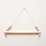 壁ステッカー 木製 無害 子供部屋 幼稚園 保育園 ベビールーム 部屋飾り 壁飾り シンプル インテリア小物　装飾　写真の小道具　おもちゃ子供の部屋の装飾 (ピンク)