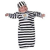 Rubie's Costume Tyke Or Treat Baby Bunting Costume Cute Little Convict, Convict Blue, 0-9 Months おもち