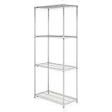 ドウシシャ メタルラック本体 脚部変更:クリアキャスター仕様(ストッパー付き)/+8.5cm 段数:4 スチールラック、メタルラック、オーダーラック SM15450000210GGZZ-4 7台入