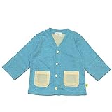 （キッズズー） kids zoo ポケット配色杢天竺カーディガン 70 ターコイズ