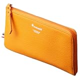 [ルコックスポルティフ] メンズ レディース 長財布 薄型 軽量 L字型 ファスナー Orange オレンジ