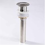 Rozinsanitary Pop up Style Bathroom Sink Drain with Overflow Stainless Steel [並行輸入品]