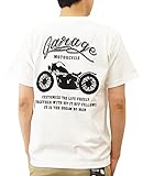 [ジーンズバグ] MOTORCYCLE バイカー オリジナル プリント 半袖 Tシャツ メンズ レディース ブランド ST-MOTOR Ｌ シロ（1）