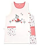 ムーミン エプロン サーモンピンク／アイボリー 【ST-IM0059】