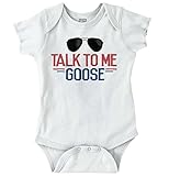 BriscoブランドTalk Goose新しい両親ベビーシャワーギフト面白いSaying Baby Onesieボディスーツ カラー: ホワイト