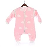 PreciousBaby 可愛 スリーパー 6重ガーゼ 取り外し可能な袖 ベビー スリーパー 赤ちゃん キッズ 綿100% 春夏秋冬 コットン 出産祝い ギフト（新生児～5歳頃）