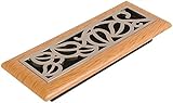 Imperial Manufacturing RG3159 Vine Design Light Oak Register, 3' X 10', Satin Nickel [並行輸入品]