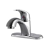 Ultra Faucets UF84000 Light Commercial Collection Simple Single-Handle Sink Faucet with Escutcheon, 