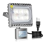 【三年保証】SOLLA Sliver 高品質LED投光器 (CREE製チップ) センサーライト 人感センサー投光器 30w 防雨タイプ（IP65）昼白色 日本レベル筐体 防犯ライト CREE製素子