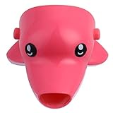 子供キッズ手洗い補助 ヘルパー 蛇口 蛇口に手が届かないお子様に 可愛いパーツ (赤いイルカ)