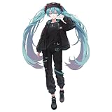 MZYSTJ Miku 初音ミク機能シリーズ 印象コート Tシャツ 長ズボン コスプレ衣装 男女兼用 春秋冬服 (半袖Tシャツ,XXL)
