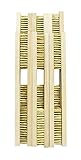 トップマン No.6真鍮ワイヤーブラシ4行 箱入12本入