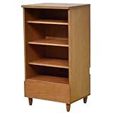 AVラック AVボード チェリー材 リビングボード オープンラック リビングシェルフ CD収納 DVD収納 北欧風 天然木 ナチュラル 幅59cm LS-544CH