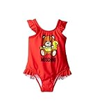 [モスキーノ] Moschino Kids ガールズ Teddy Bear Logo One-Piece Swimsuit (Infant/Toddler) 水着 Dark Orange 6-9 Mo