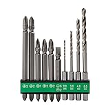 HiKOKI（ハイコーキ）ビット10本セット インパクトドライバー ドライバードリル用 六角軸6.35mm