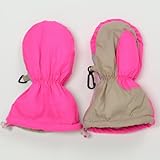7A.M. ENFANTLong Cuffed Mittens Neon PinkSIZE（5-6T)