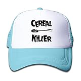 キッズ メッシュキャップ 通気性 大人気 ウトドア ハット 穀物 キラー おしゃれ 帽子 カジュアル ストーリート系ライトブルー プリント付き 無地