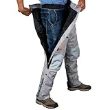 [RENHE] バイク オーバーパンツ 冬用 バイクパンツ メンズ ライディングパンツ 防寒 ライダースパンツ プロテクター付き スノーボードパンツ 防寒保温 防風防水 グレー XLサイズ