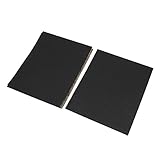 uxcell サンドペーパー　紙やすり　28cm x 23cm シリコンカーバイド　ウェットドライ　砥粒 80　グリット 20個