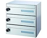 郵便受箱前入前出型 大型ダイヤル錠式戸数：3戸用 SMP-35-3FF　　新協和