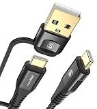 AviBrex 2in1 USB Type C ケーブル 2M,USB-A/USB-C to USB-C ケーブル【100W/5A PD& QC4.0対応 急速充電】 タイプc 充電ケーブル MacBook Pro/Air iPad Pro/Mini 6、Galaxy S22 S21 S20、Sony、Google Pixel その他usb c機器と互換性があり (ブラック)