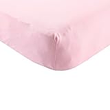 Touched by Nature Organic Cotton Fitted Crib Sheet, Pink by Nature [並行輸入品]