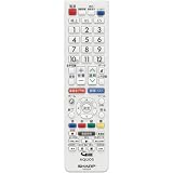 シャープ SHARP テレビリモコン 0106380526(ホワイト系）