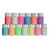 EXCEART 発光塗料 水性 蛍光塗料 夜光 発光 高輝度 超輝度 蓄光 塗料 13色 20 g/色