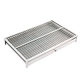 Suzapiw ステンレス製犬用トイレ、大型犬用トイレ、犬用トイレ、折りたたみ不可、水洗犬用トイレ、ステンレス製犬用トイレ、大型犬用トイレトレイ、屋内用ステンレス製犬用トイレ、ステンレス製トレイ付きステンレス製犬用トイレ、犬と猫用トイレ、足をドライに保ち、床を保護し、簡単に掃除できます。 (ステンレス製引き出しトレイ,M)