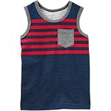 OSHKOSH(オシュコシュ) エンジニアストライプポケットタンク ネイビー トップス半袖Tシャツ 6ヶ月【並行輸入】