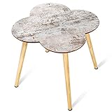 BestBuy サイドテーブル ナイトテーブル ベッドサイドテーブル ミニテーブル ソファサイドテーブル ローテーブル 奥行42×高さ41.5cm(四つ葉261)