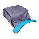 【ノーブランド品】乳母車　ベビーカー　バギー用　フットマフ　レッグウォーマー　（青縁）