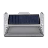 YATAIDI ソーラー人感センサー防犯ライト18LED 2つのセンサー 高輝度 防水無線 壁掛け 太陽発電 夜間自動点灯 省エネ（白色光）