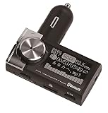 カシムラ Bluetooth FMトランスミッター イコライザー AUX MP3プレーヤー付 大画面液晶 microSD USBメモリ対応 ハンズフリー グライコ表示 NKD-217