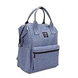 QIUJIMOM マザーズバッグ マザーズ バッグ ママバッグ リュック ショルダーバッグ アウトドアバッグ ハンドバッグ　おしゃれ多機能 大容量 シンプル (ブルー)