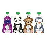 Squooshi Reusable Food Pouch - Large - 4.5 oz - 4 ct by Squooshi