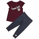 Texas A & M Aggies Girls ' TeeシャツとJeggingsセット M