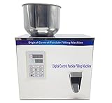 Hanchen 穀物包装機 強力振動型 粉末フィラー 粒状物体充填機 マシンサブパッケージ 食品を計量充填 デジタル式 業務用 (2-100g, 110V)
