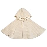 ange select ベビー ポンチョ フード付き キッズ マント 男女兼用 アウター (ベージュ80)