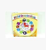 木のおもちゃ 形合わせ 数字時計 幾何 はめ込み クロック パズル 幼児 知育玩具