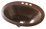 Sinkology BOD-0903BC Seville Drop with Bath Sink, 4 In-Faucet Holes and Overflow, Aged Copper [並行輸入品