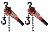 レバーホイスト　１.0ＴＯＮ　2台セット チェーンホイスト/高品質ＣＥ・TUV・ＧＳ認証済み製品
